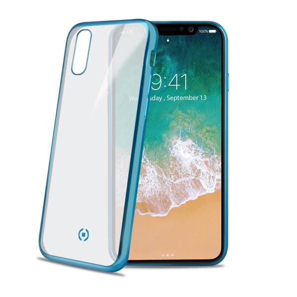 Celly LASER MATT IPHONE XS/X LIGHT BLUE